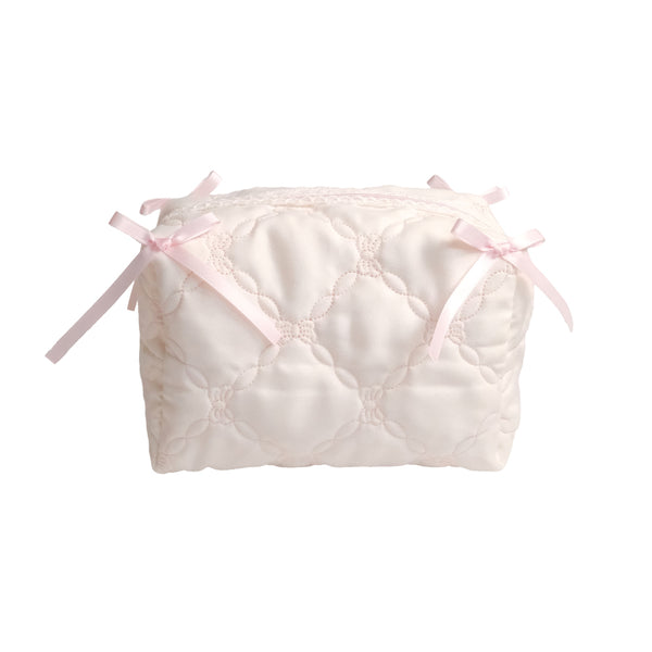 MARSHMALLOW BOW POUCH in SUGAR