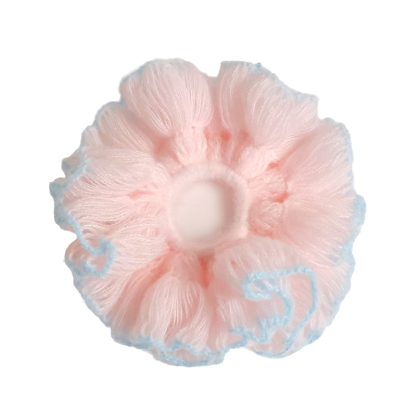 FUWAFUWA CROCHET SCRUNCHIE in COTTON CANDY