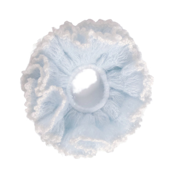 FUWAFUWA CROCHET SCRUNCHIE in PASTEL BLUE
