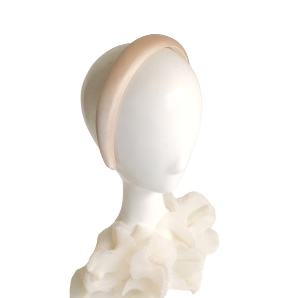 MILKY SILKY HEADBAND in BEIGE