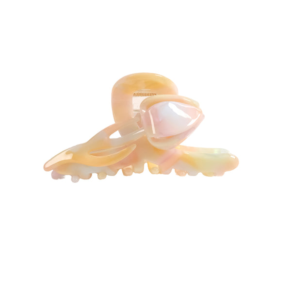 PETITE TULIP HAIR CLIP in PEACH GLOW