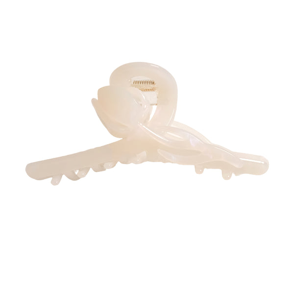 TULIP HAIR CLIP in CREAM